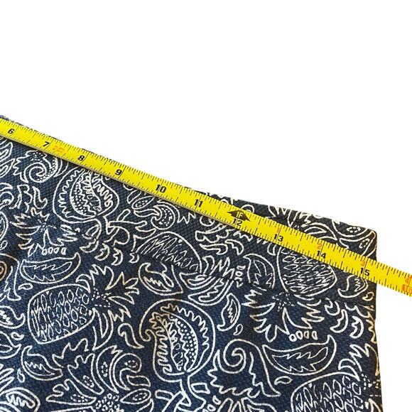 Vineyard Vines Paisley Pineapple Navy Mini Skort Shorts Inside Womens Size 4 - Picture 10 of 13